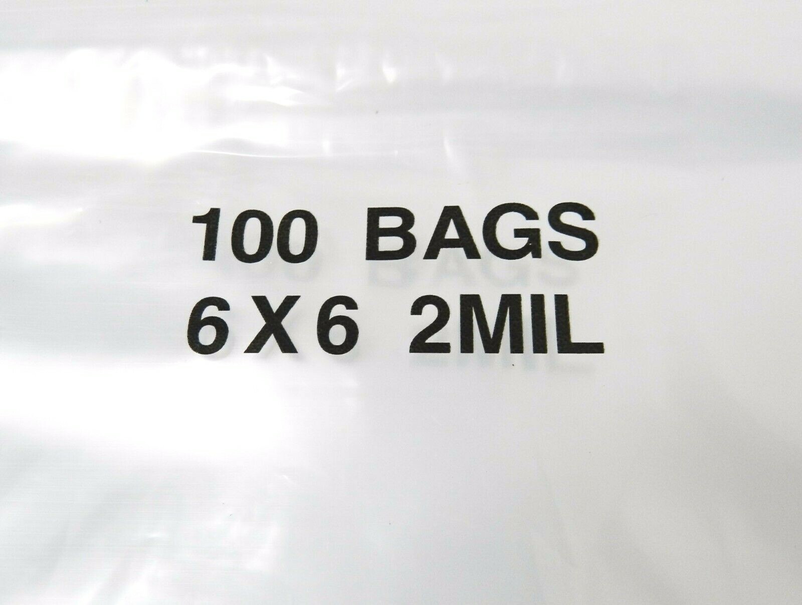 6×6 Clear 2 Mil Reclosable Bags 500 Poly Bags Zip Seal Lock Bags 6″ Square