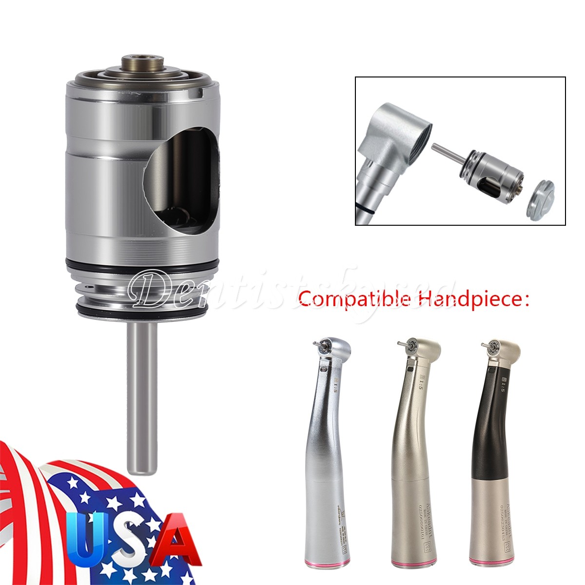 Dental Cartridge Rotor Autochuck For Standard Head 1:5 Low Speed Contra Angle PR