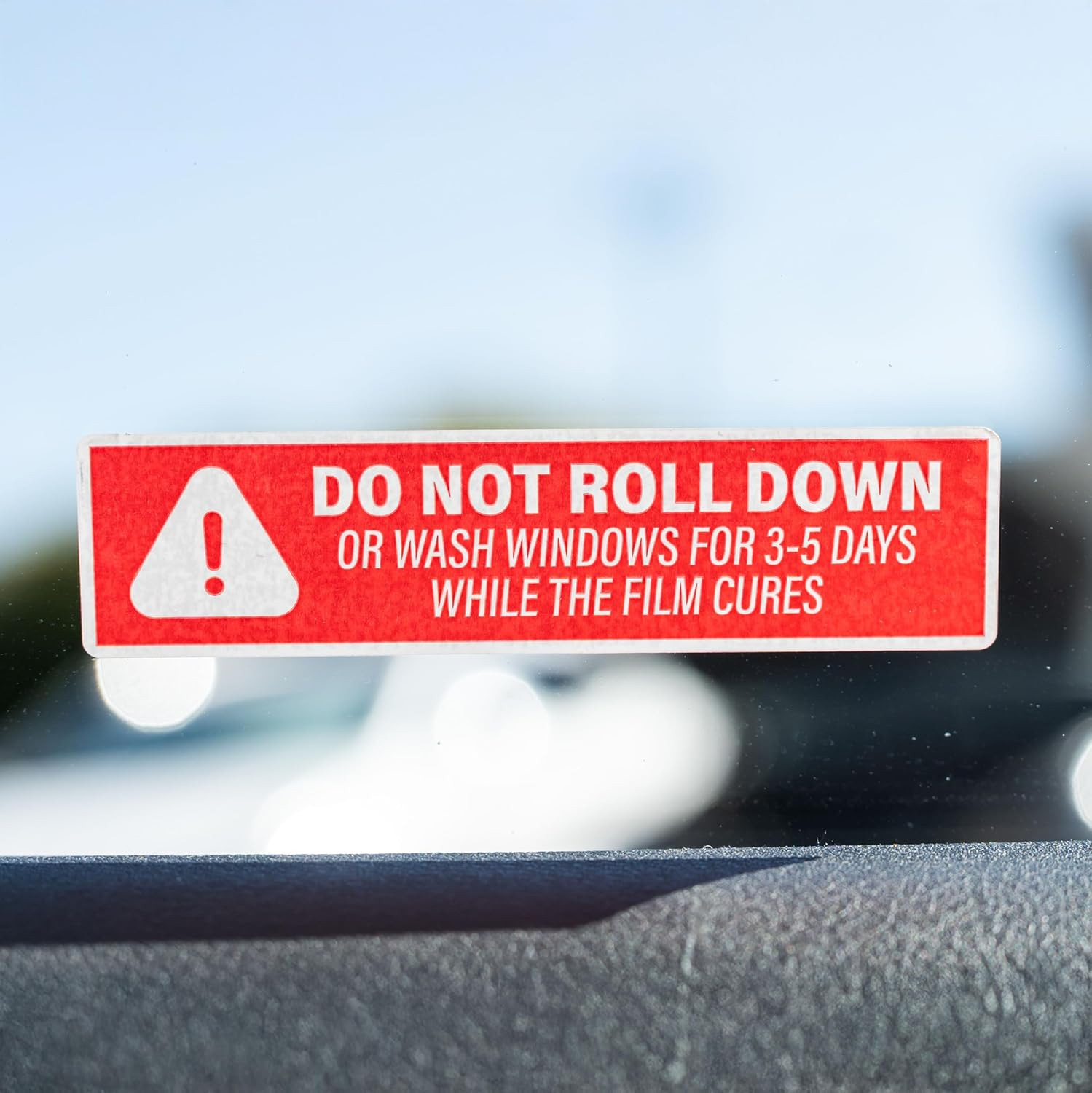 500Pcs Do Not Roll down Window Stickers, Removable Adhesive Warning Labels for A