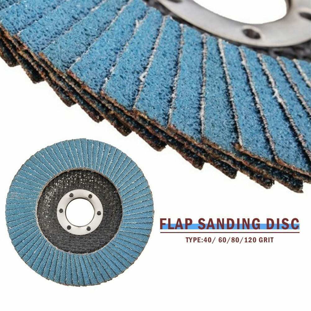 SATC 20x 4.5″ 4-1/2 Flap Disc 40 60 80 120 Grit Angle Grinder Sanding Grinding