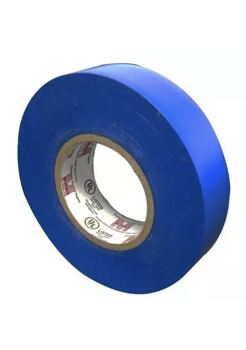 Vinyl Plastic Electrical Tape – Blue – Cello – 7MIL X 3/4″ X 60′ – MORRIS-60050