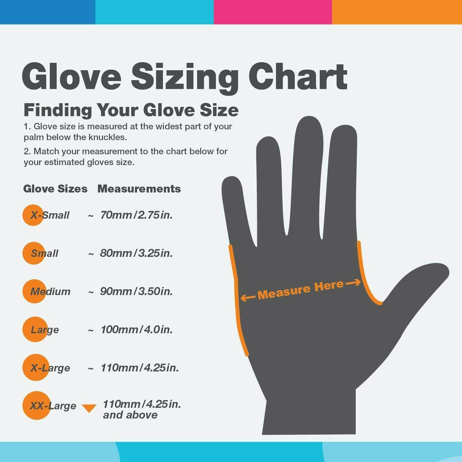 Safe Guard 100/box Blue Nitrile Gloves Powder & Latex Free Exam Grade Gloves