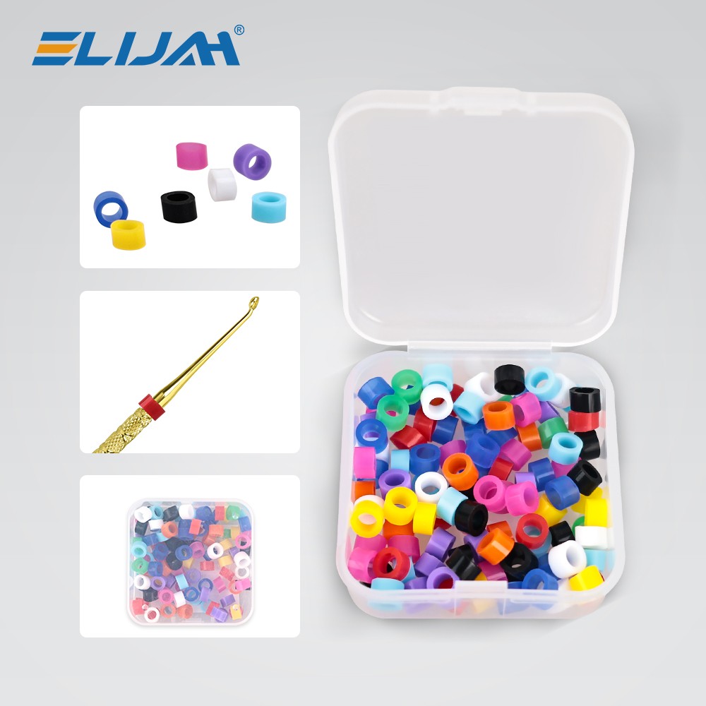 100 Pcs Dental Silicone Code Rings Instrument Autoclavable 135ºC Assorted Color