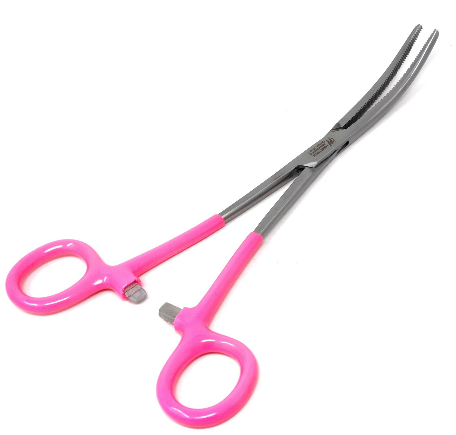 HEAVYDUTY HEMOSTAT CLAMP FORCEPS 8″CURVED VINYL GRIP SURGICAL MEDICAL INSTRUMENT