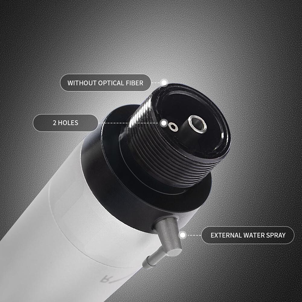 AZDENT Dental 1:1 Direct Drive Low Speed Air Motor Turbine Handpiece 2 Holes