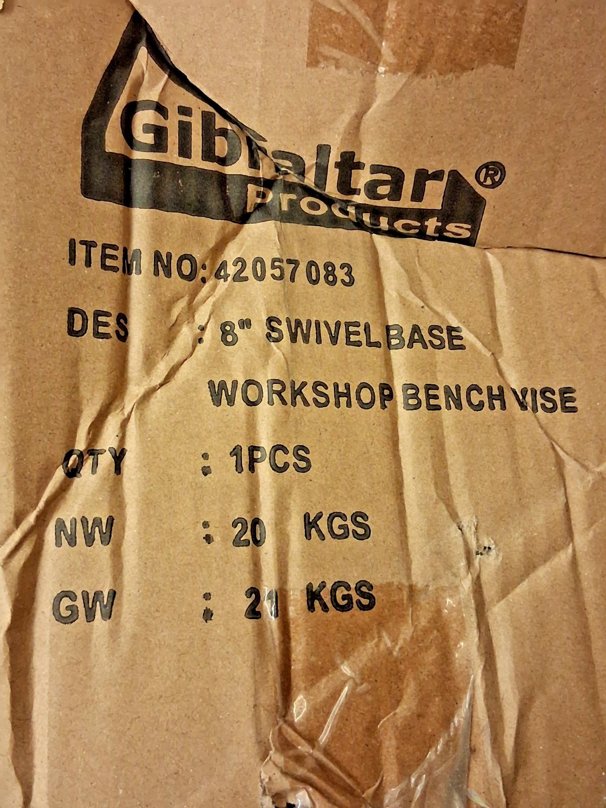 Gibraltar Bench & Pipe Combination Vise 8″ Jaw Width 4″ Depth CBV042