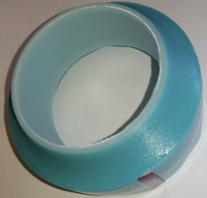 Vinyl Plastic Tape, 1.25 in x 36 yd, Custom Width, 5 mil, 1 roll