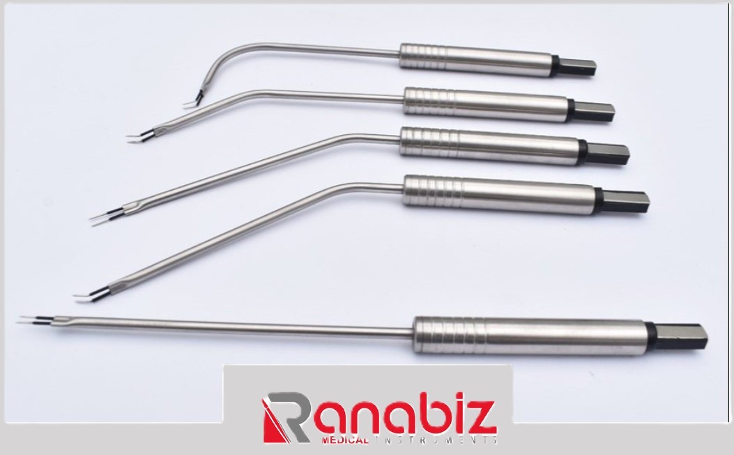 5x European Binner Bipolar Electrodes Smart Tips +3M Cable:ENT Nasal/Rhinoplasty