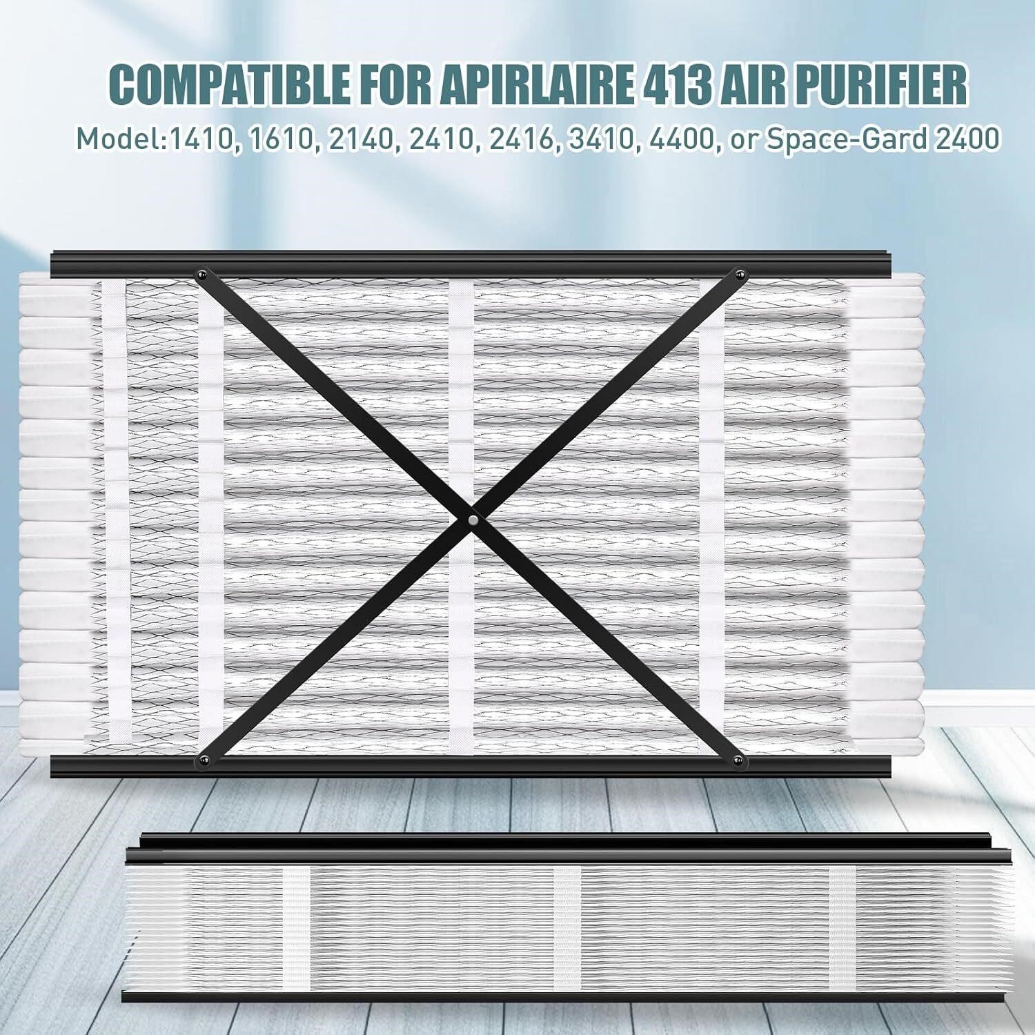 2 Count Pack 413 Replacement Air Filter, MERV 13, 16″ x 25″ x 4″, 413″ NEW!