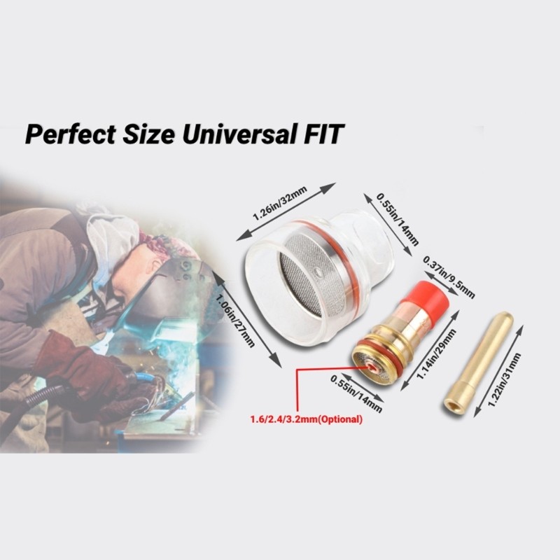 Profession Welding Torch Cup High Compatibility Precisions Welding Tool Set