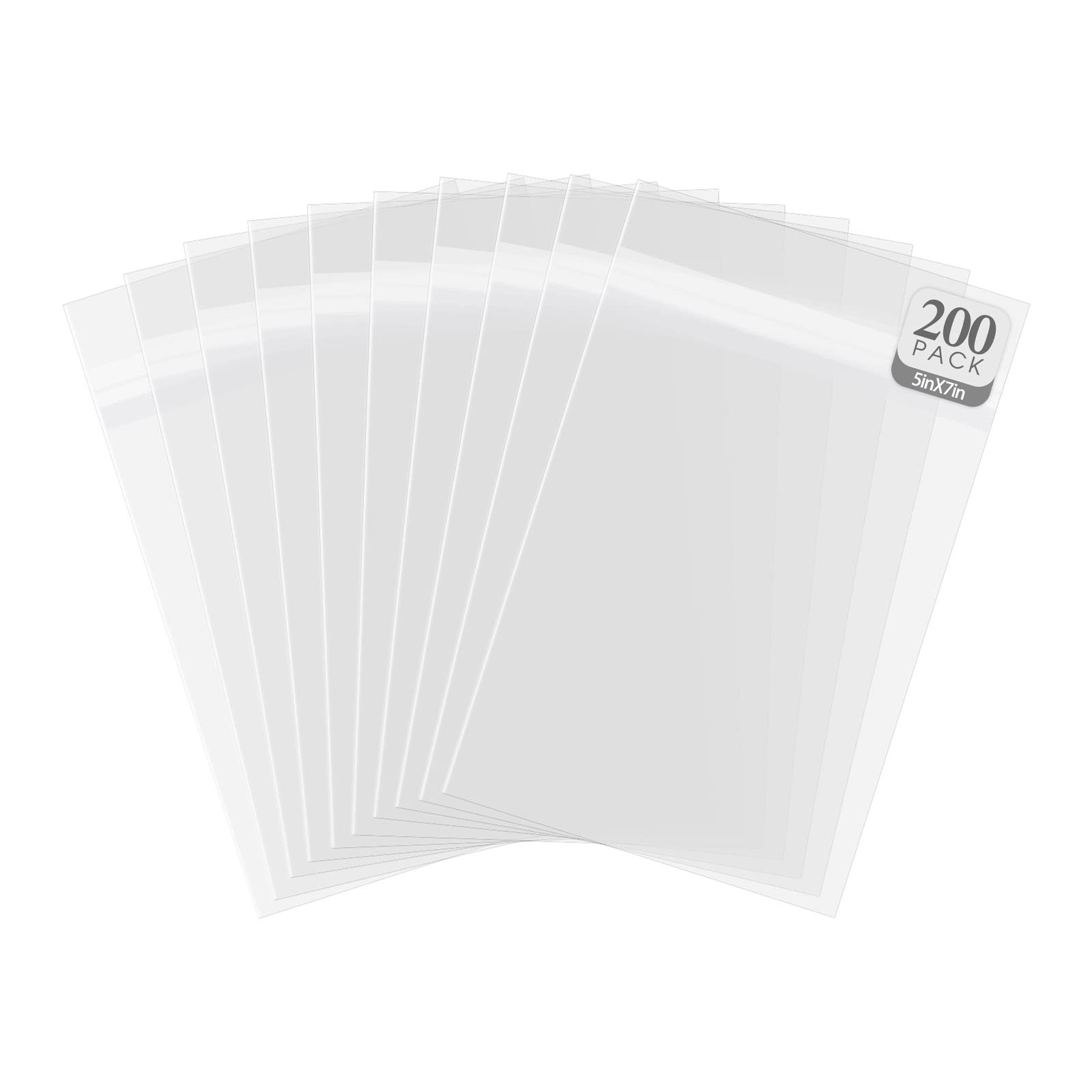 Golden State Art, 5″x 7″ Acid-Free Crystal Clear Sleeves Storage 5×7,