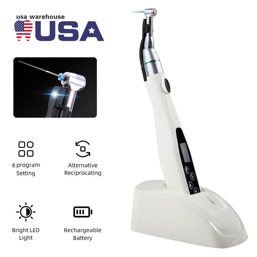 Dental 16:1 Endo Motor LED Contra Angle Root Canal / Endodontic Rotary Files dt