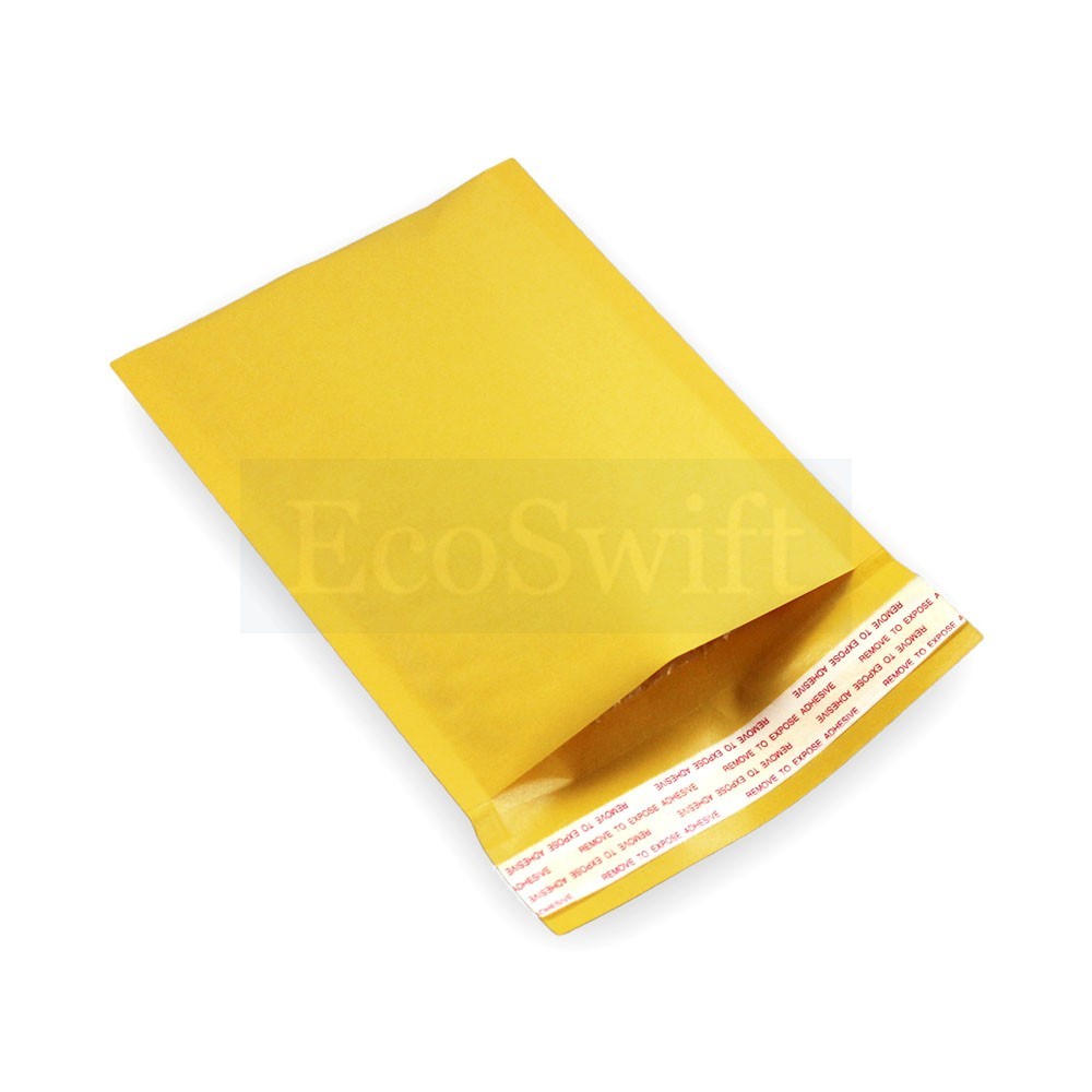 100 #00 5×10 ECOSWIFT KRAFT BUBBLE MAILERS PADDED ENVELOPES #00