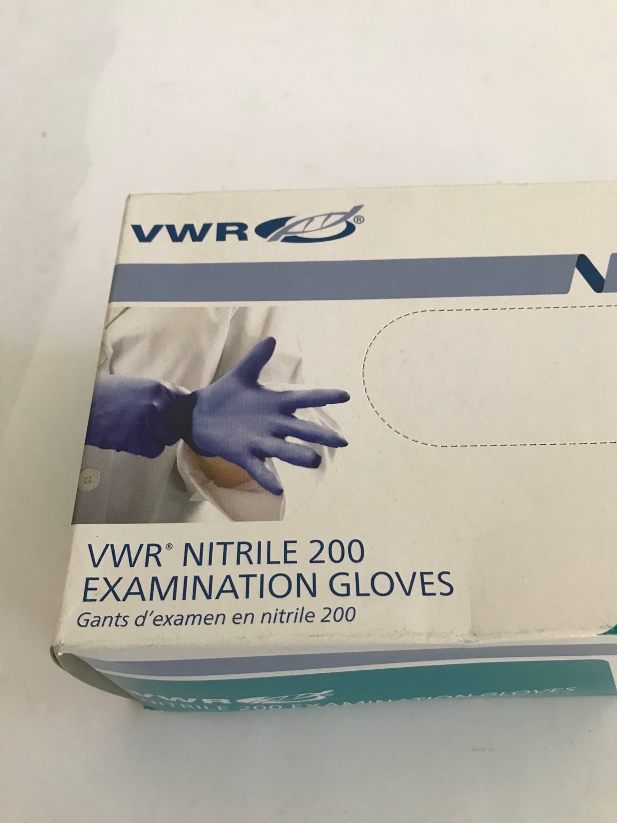 (200/Pk) VWR Disposable Nitrile Exam Gloves – Size XSmall XS – Blue Color 89428