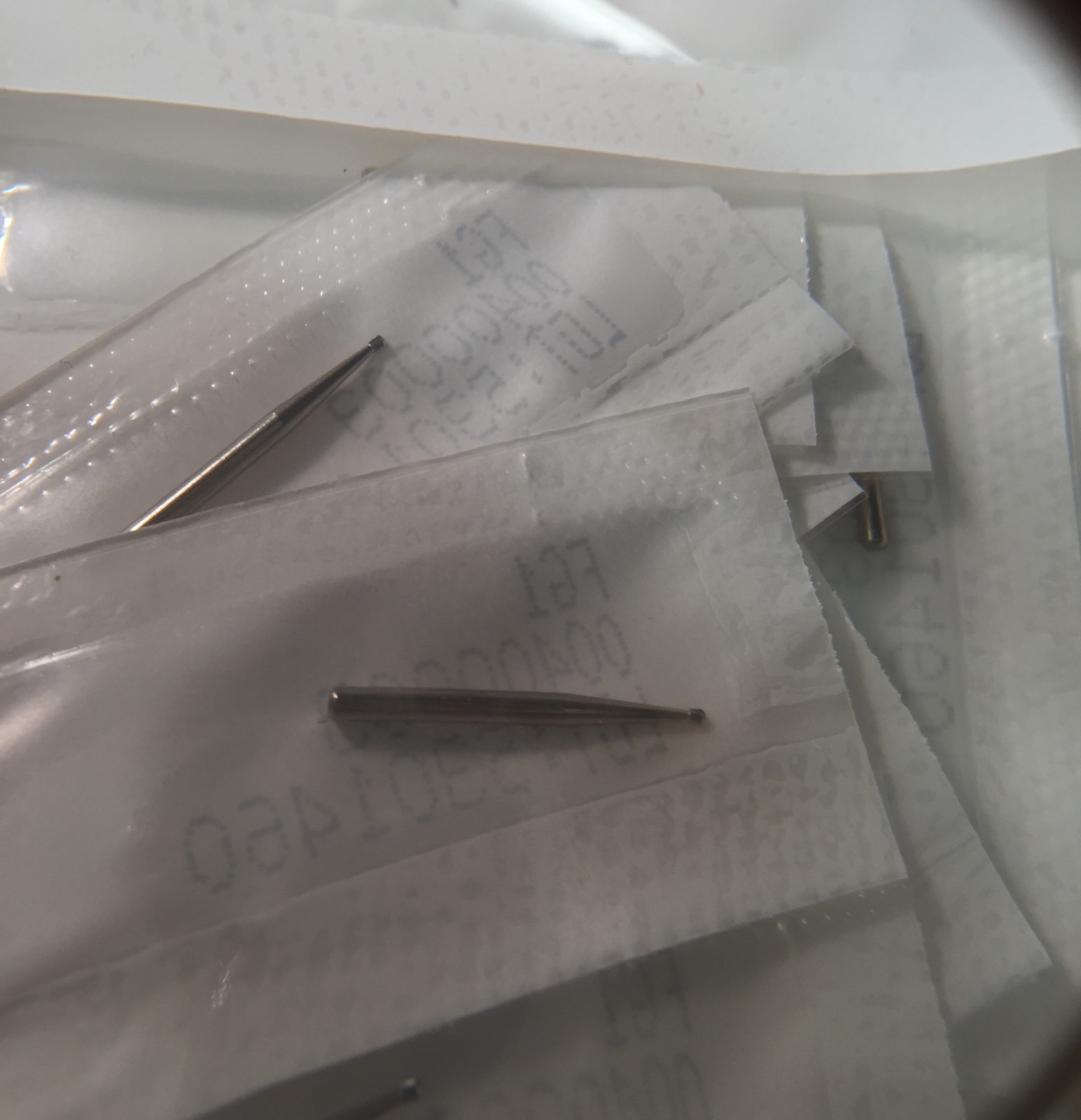 Fg #1 Carbide Burs 100/pk Made By KERR. 0.8 mm Head