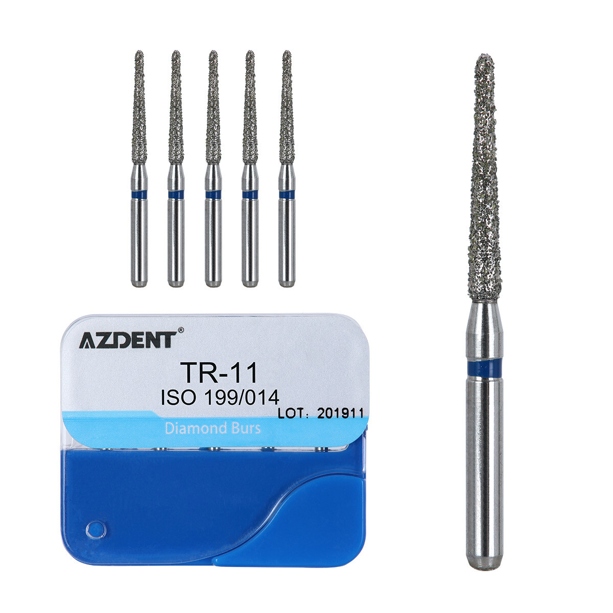 【USA】100Pcs Dental Diamond Burs for High Speed Handpiece Medium FG 1.6MM
