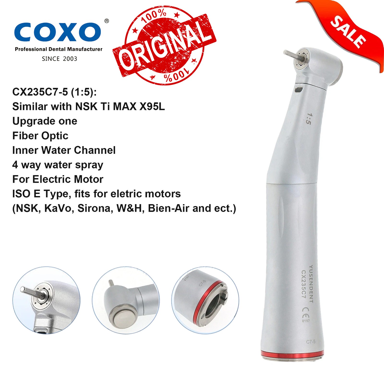 COXO CX249-23 Dental 6 LED Oral Light Lamp Induction Lamp For Dental Unit Chair