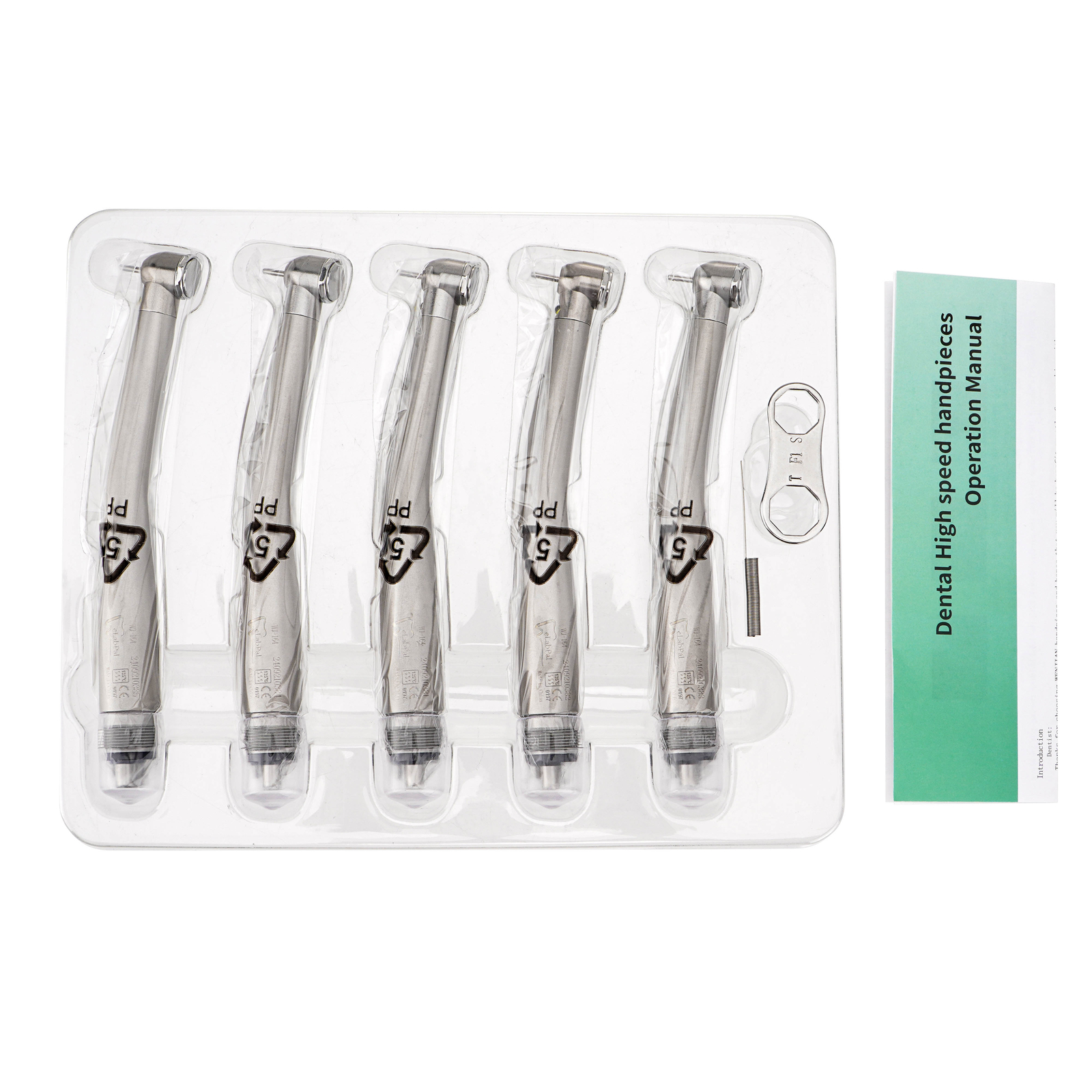 Triple Water Spray 10Pcs Dental High Speed Handpiece Push Button 4H Autochuck US