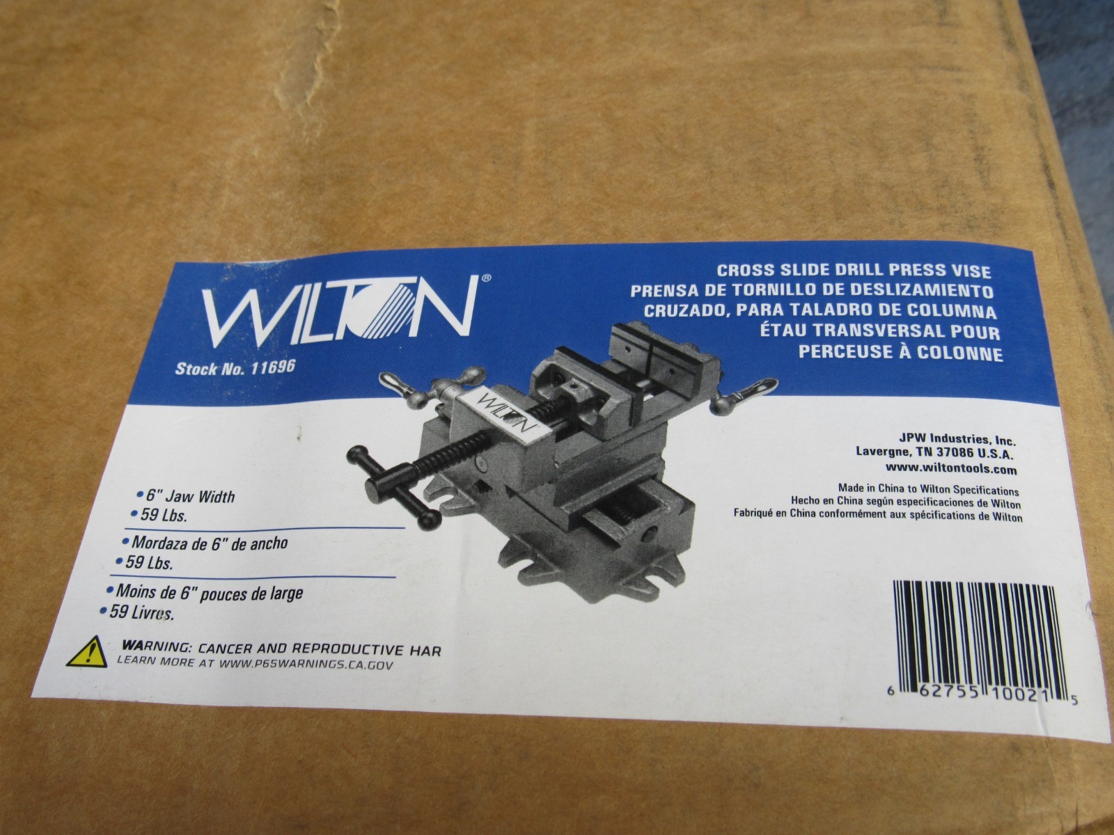 Wilton 11696 6″ cross slide drill press vise 41D450