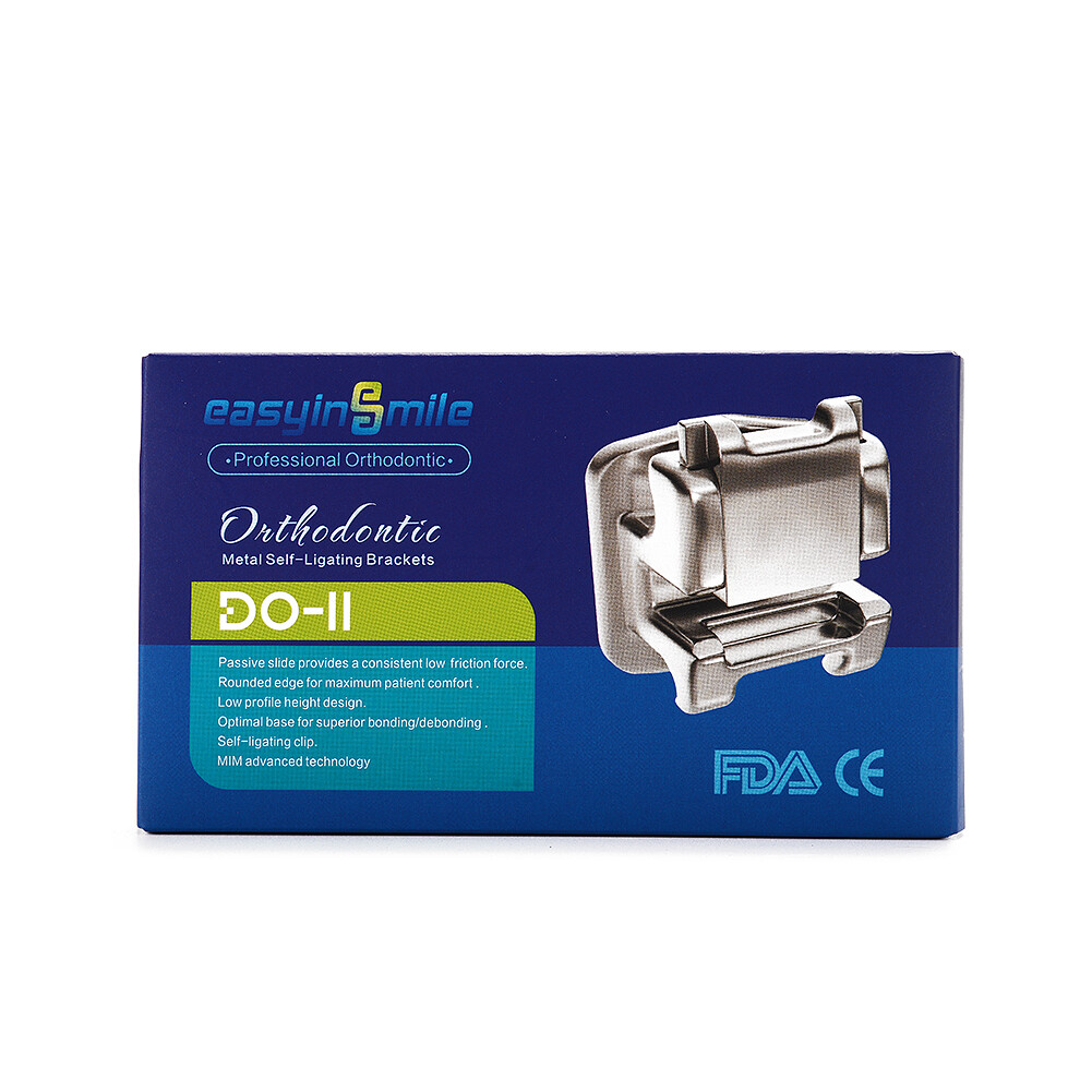 Dental Orthodontic Self-ligating Brackets Metal Braces ROTH/MBT 022 3/345Hook