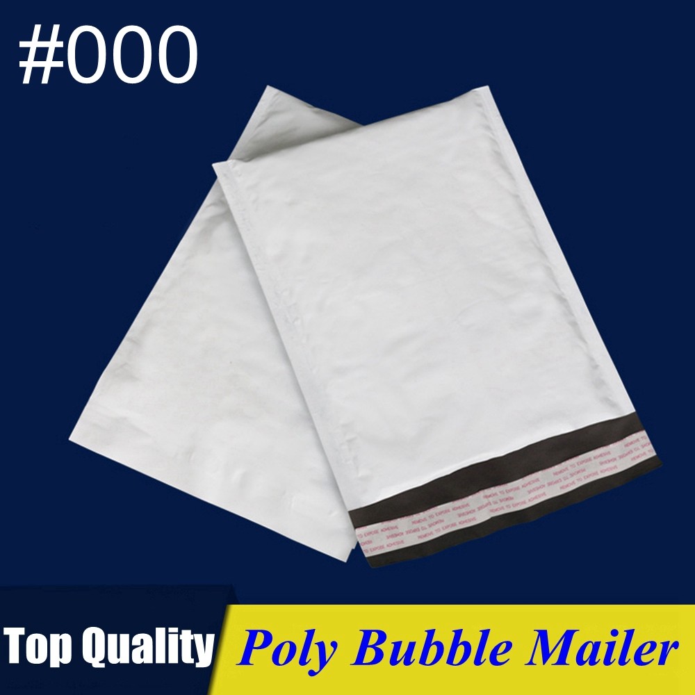 #000 4×8 (4×7) Poly Bubble Mailer Self Padded Envelope Bag 25,50,100,200,500Pcs