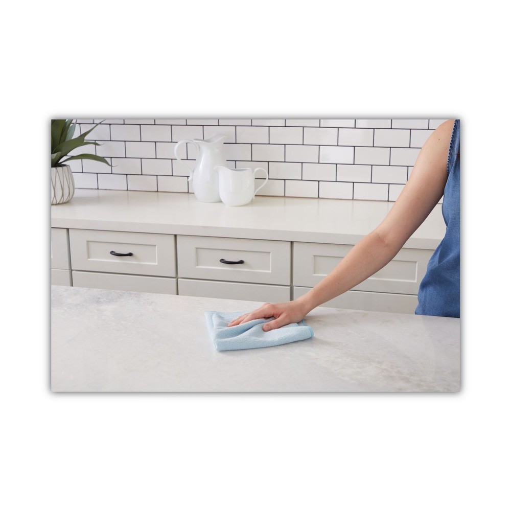 Boardwalk 16BLUCLOTHV2 16 in. x 16 in. Microfiber Cloths – Blue (24/Pack) New