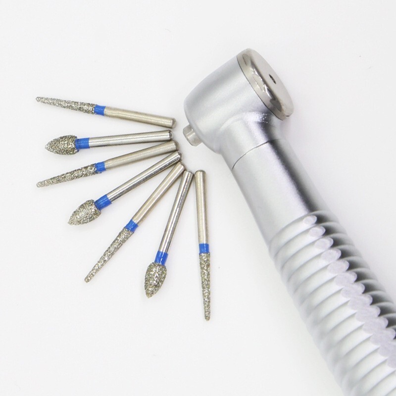 100Pcs FO-28EF Dental Diamond Burs for High Speed Handpiece FG 1.6mm 10Pcs/Pack