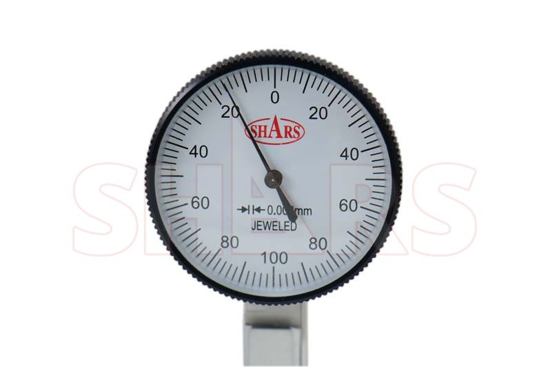Shars 0.2mm 0-100-0 Reading Dial Test Indicator 0.004mm Accuracy P]