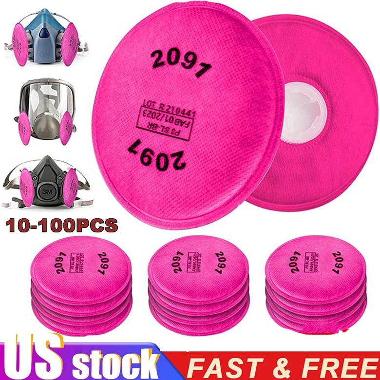 2091 P100 Particulate Filters 5000, 6000, 7000 and FF-400 Series 10-100PCS