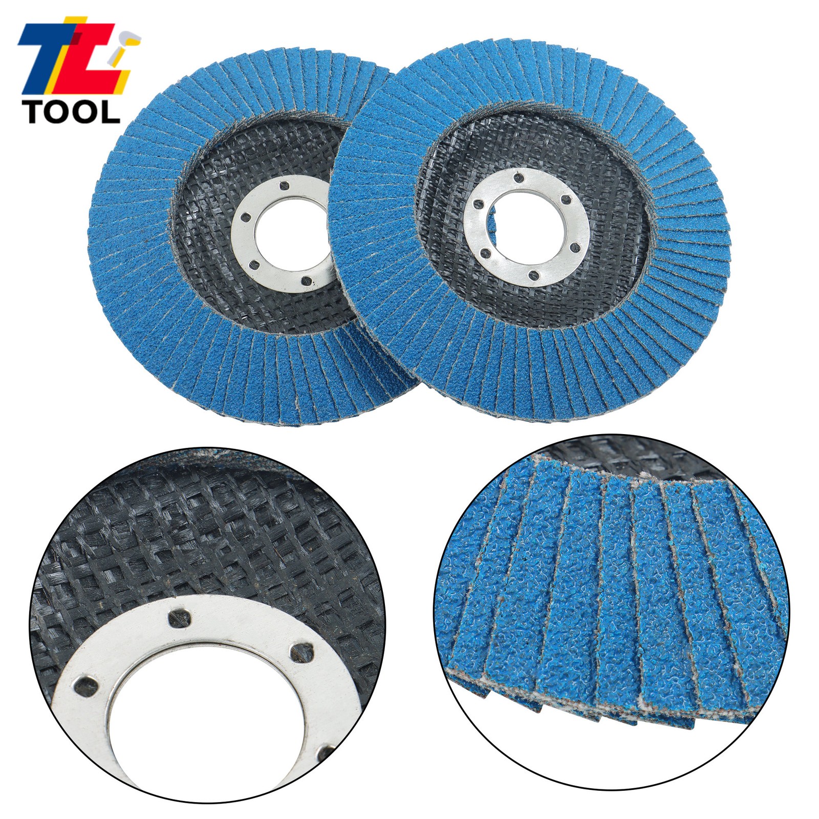 20 Pack Zirconia Flap Discs 4-1/2″ for Angle Grinder 80 Grit T29 Flapper Wheels
