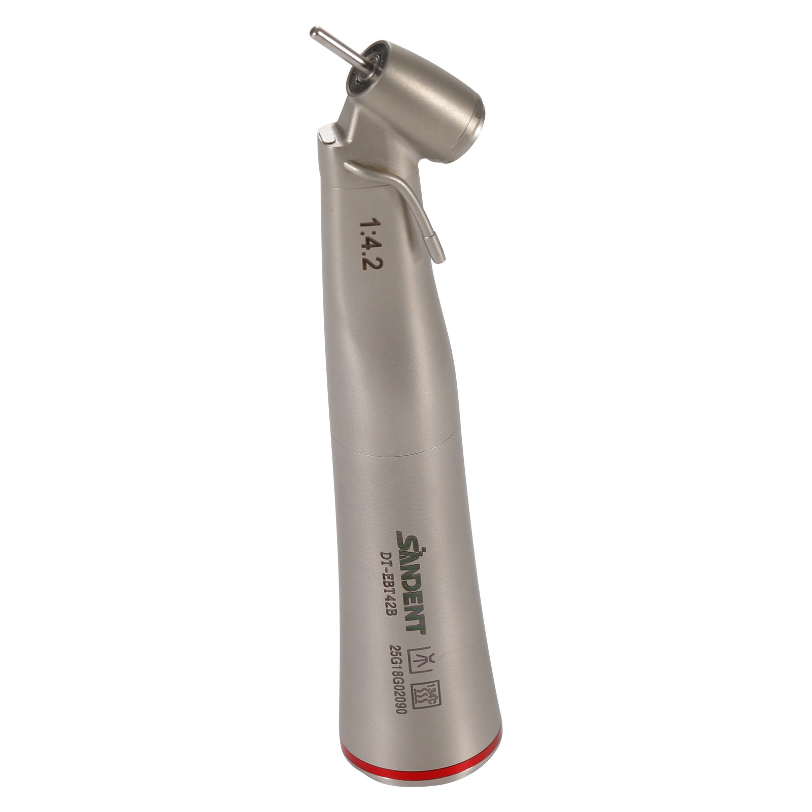 Dental Optic Fiber LED 1:4.2 Increasing Handpiece 45°Angle Head External Channel