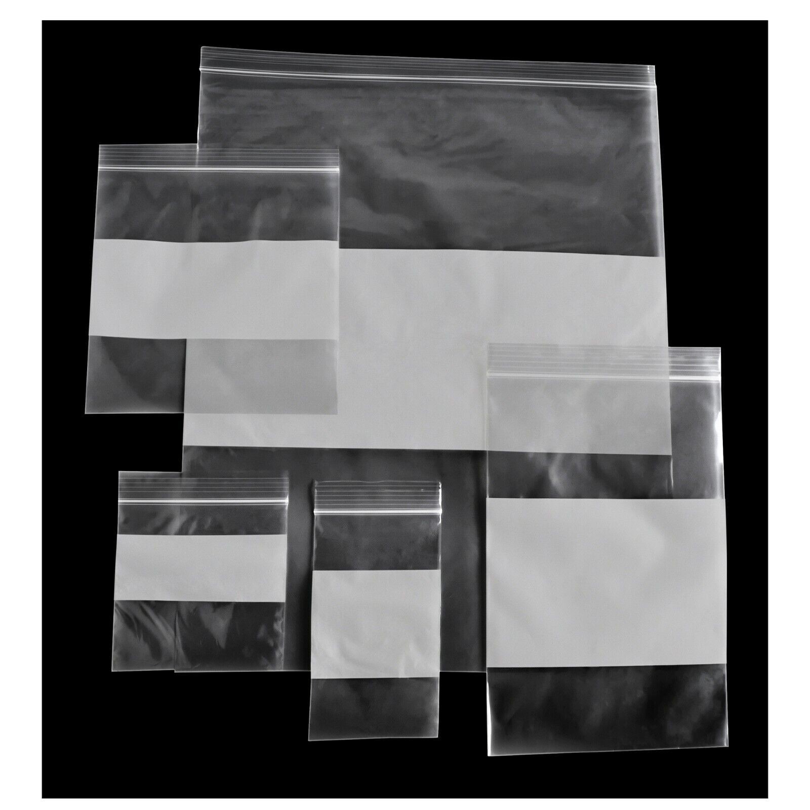 Clear Reclosable Top Seal Zip Lock Baggie Jewelry Plastic Bags 1000 Pieces 2 mil