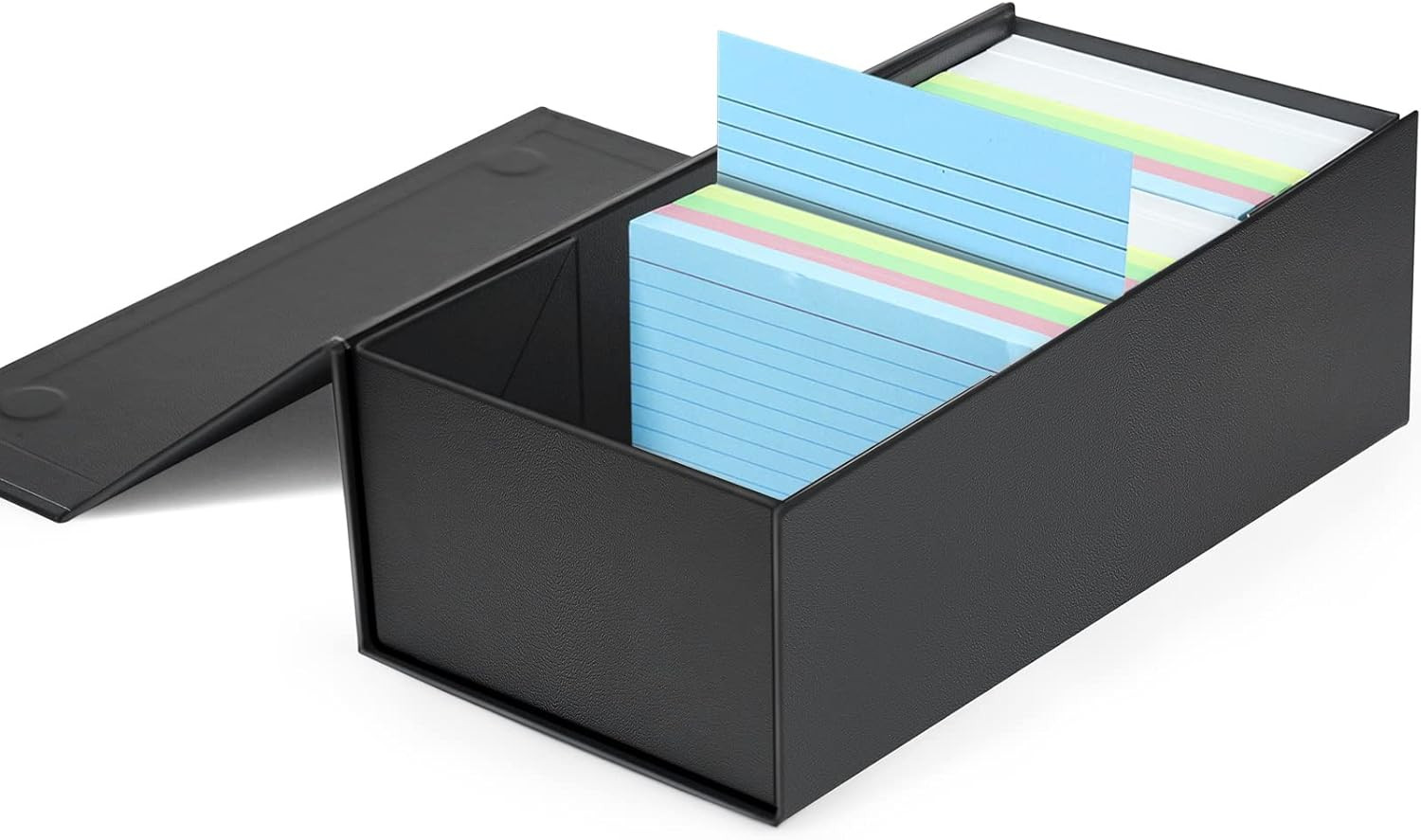 3×5 Index Card Holder Card File Box Organizer, Hold 1200 3×5-Inch Flash Cards…