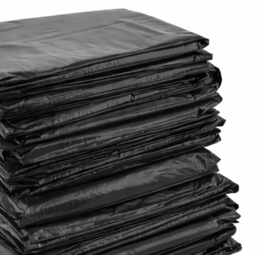 Black T-Shirt Carryout Bags (100 ct.) by Poly-America