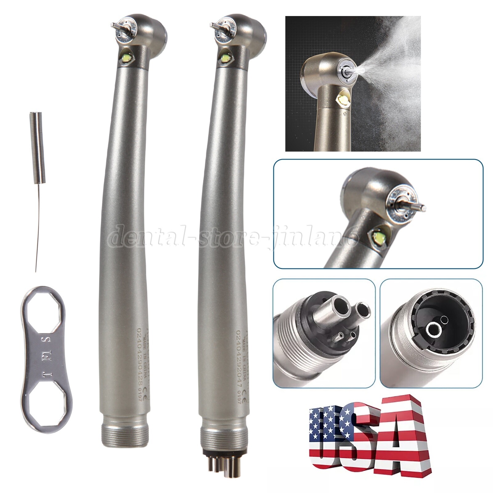 Turbina LED 2/4 orificios con pieza mano de alta velocidad dental NSK Style