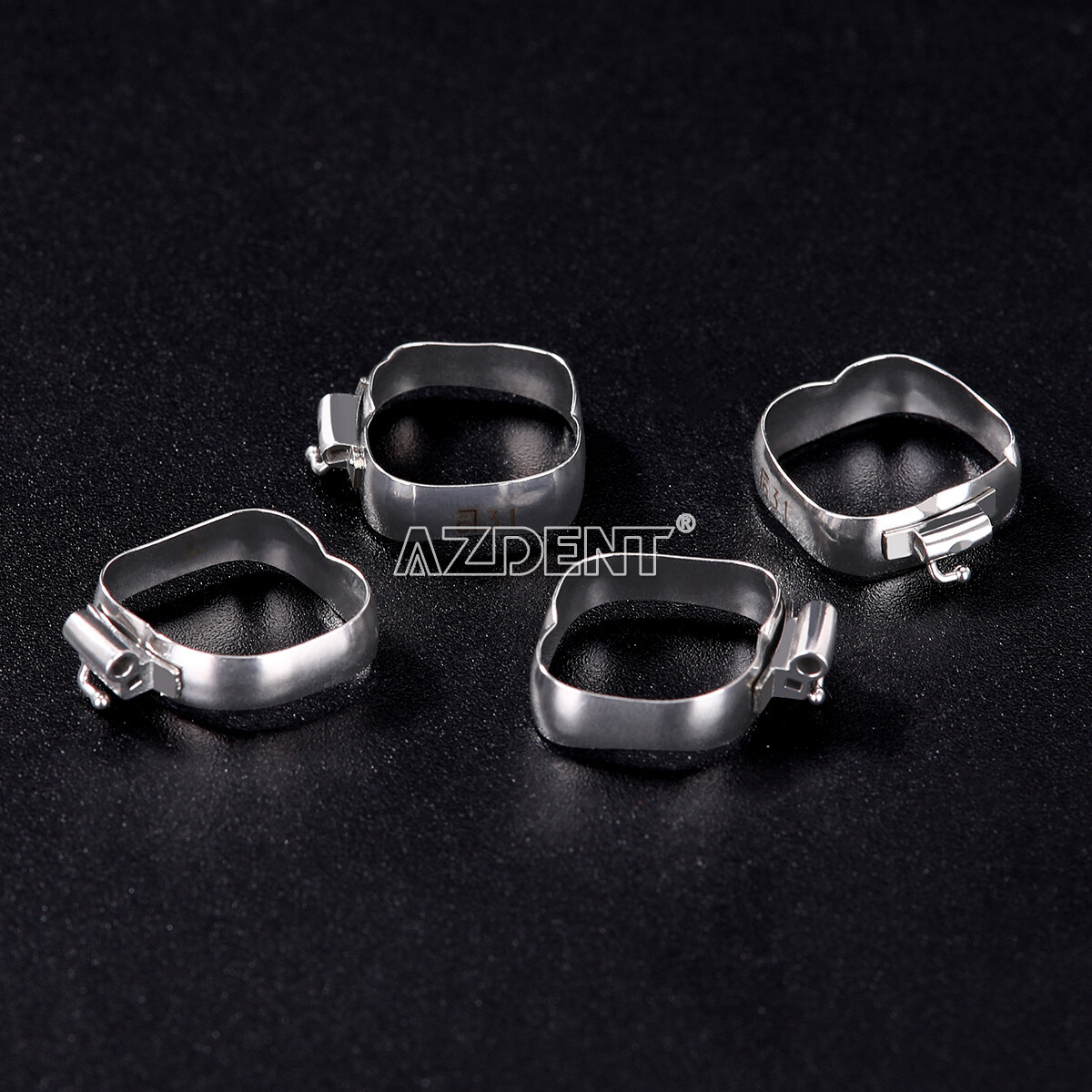 80PCS Bandas dentales ortodoncia para el primer molar con tubos bucales MBT 022