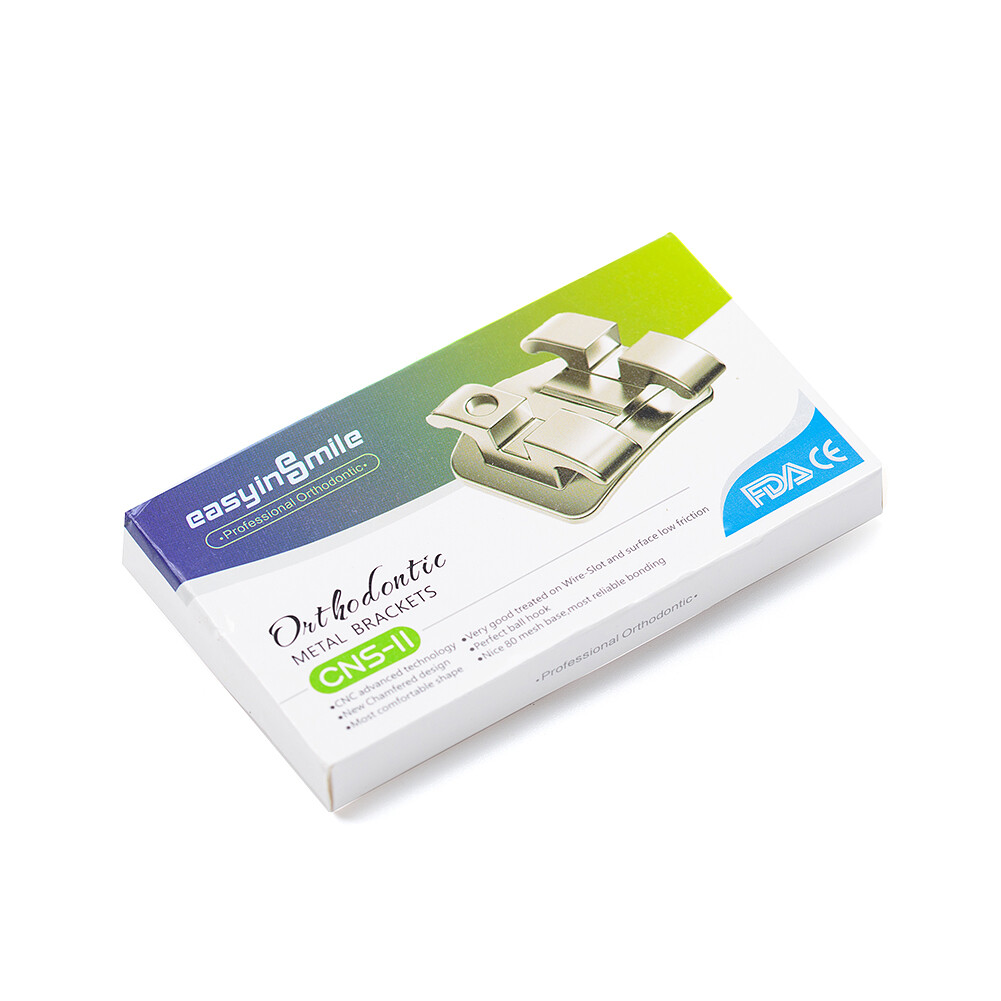 Easyinsmile Dental Orthodontic MINI Metal Brackets Roth/MBT 022 Hook 345 Braces