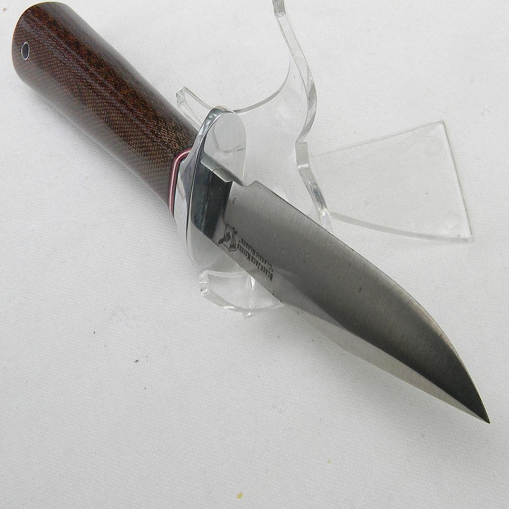 Blackjack USA 1990s Model 2 knife, green micarta, A2 tool steel, orig sheath NIB