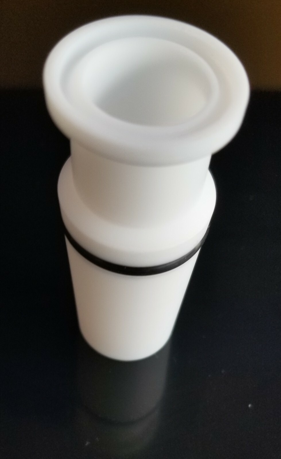 3/4 in Sanitary Tri Clamp to 24/40 Glass Joint adapter from PTFE – Ace 5001-04