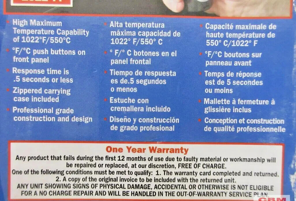 Electronic Specialties EST-65 Infrared Thermometer 58-1022 F degree