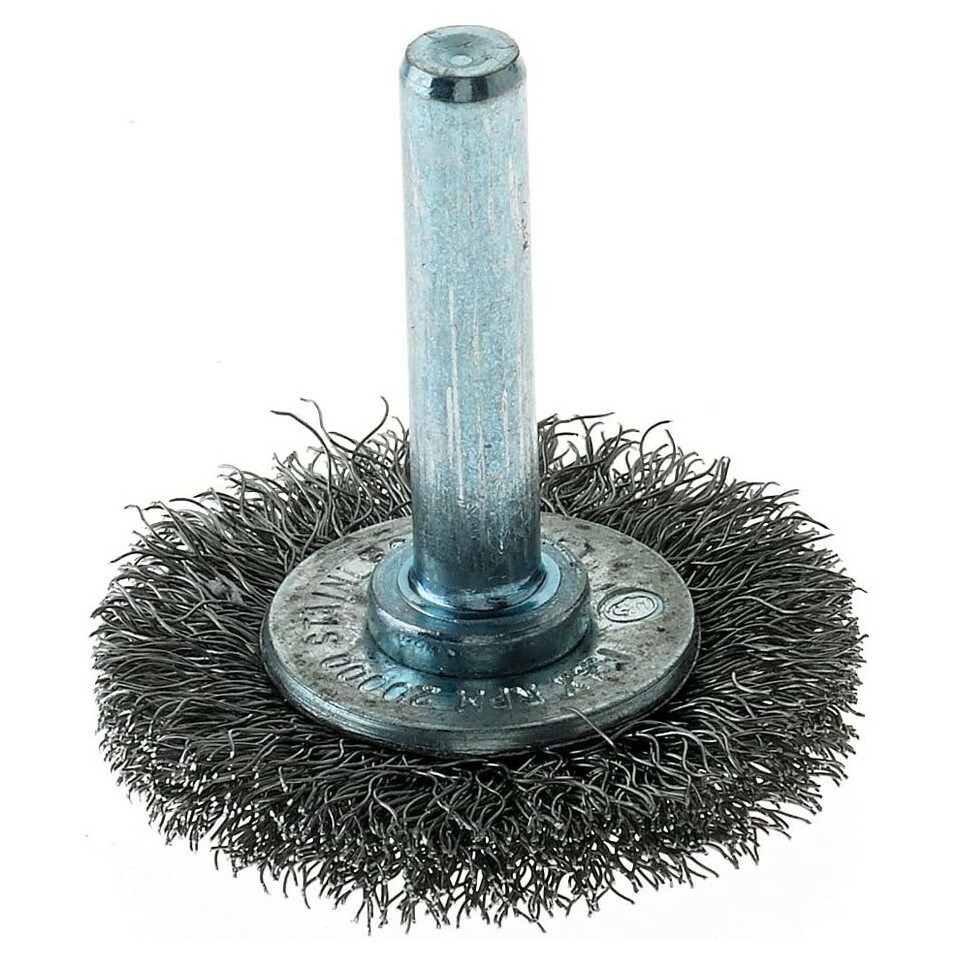 1.5″ Crimped Wire Brush Stainless Steel with 1/4″ Shank For Die Grinder or Drill
