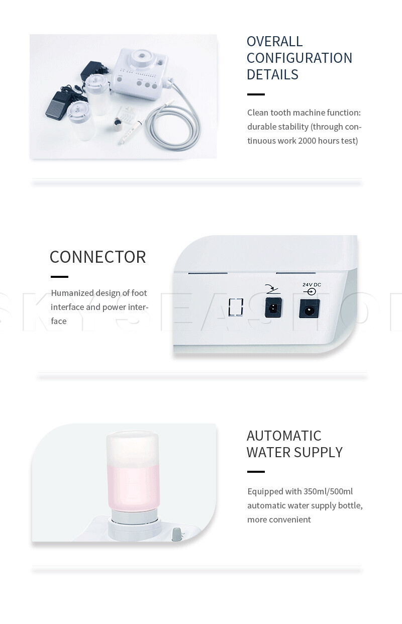 For Cavitron Dental Portable Ultrasonic Piezo Scaler 2*Bottles Fit EMS Handpiece
