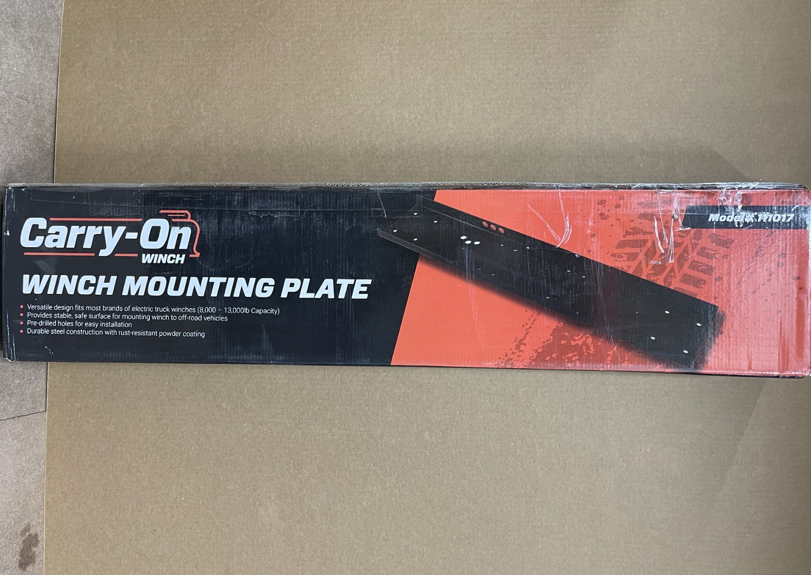 Carry-On Trailer 13000-lb Steel Winch Mounting Plate 111017