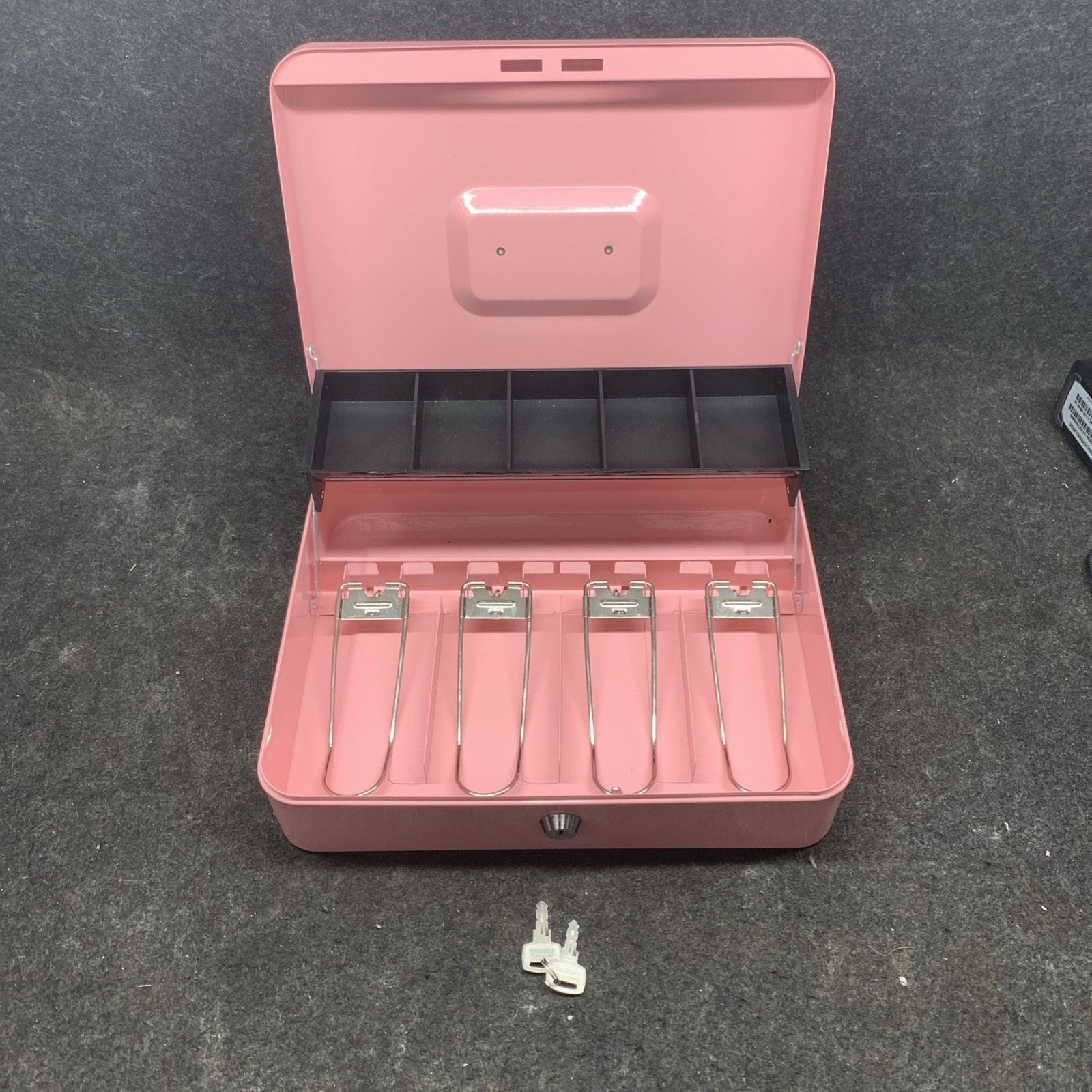 Pink Cash Drawer Safe with 2 keys