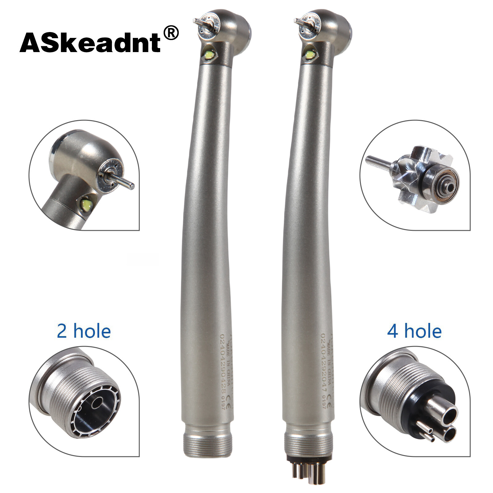 NSK Type Dental PANA MAX High Speed LED Handpieces Internal Triple Spray 2/4H US