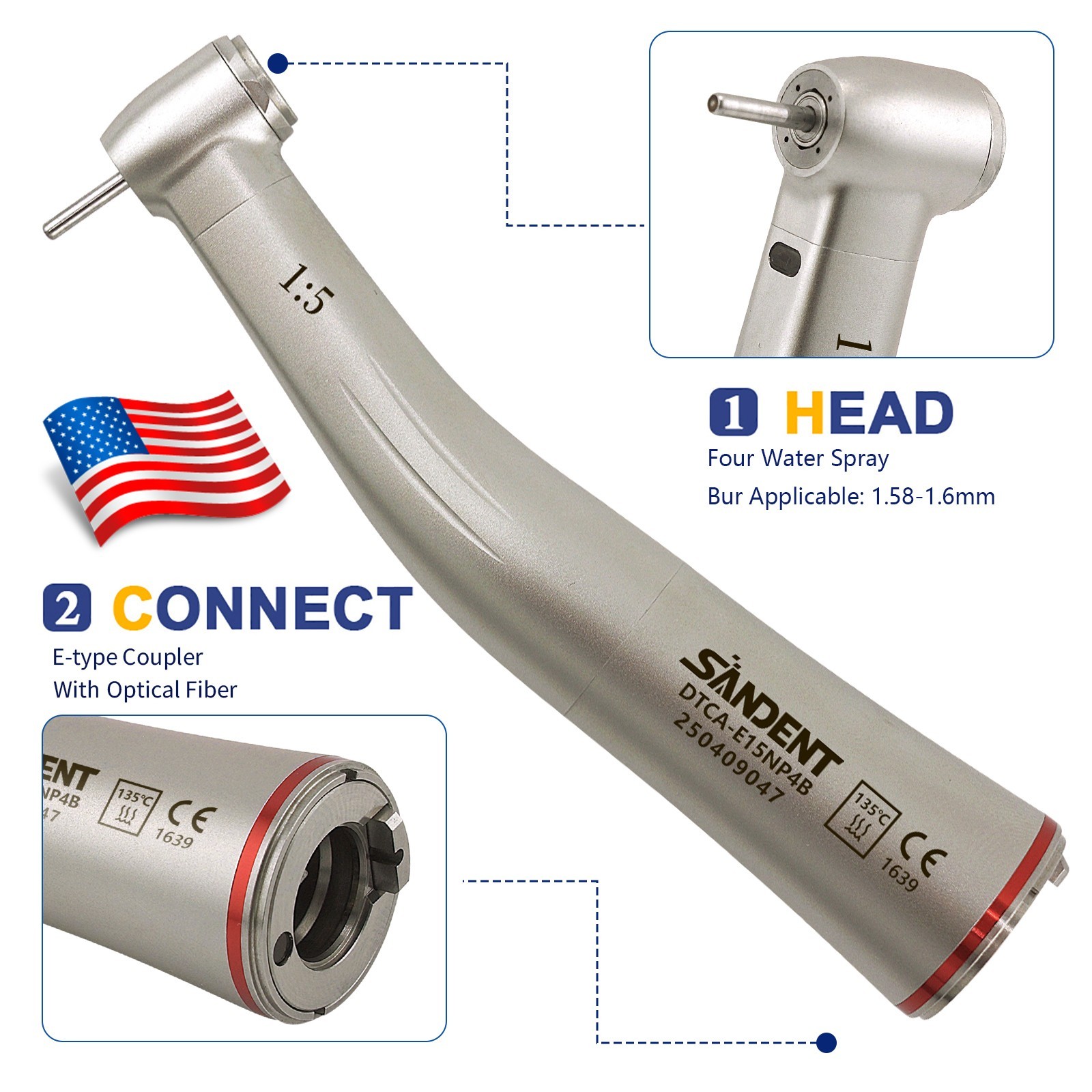 Dental Portable Ultrasonic Piezo Teeth Scaler Bottles fit DTE SATELEC Woodpecker