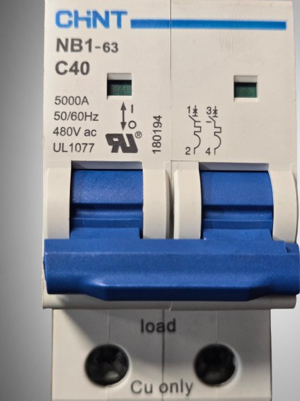 [LOT OF 3] Chint NB1-63 C40 Circuit Breaker FAST FREE SHIPPING a