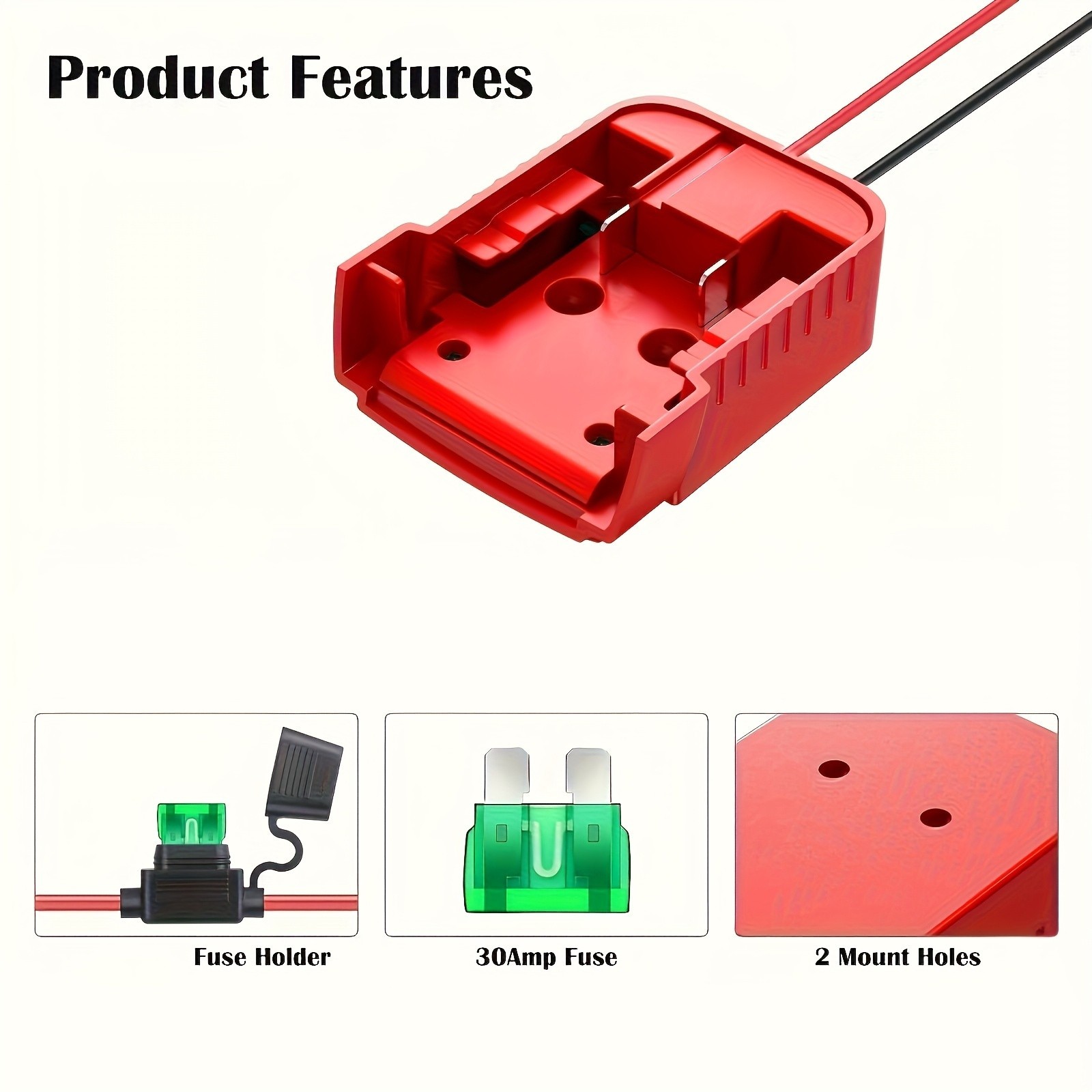 2pack DC 18V to 12V 15A Step DownConverter Compatible with Milwaukee 18V Battery