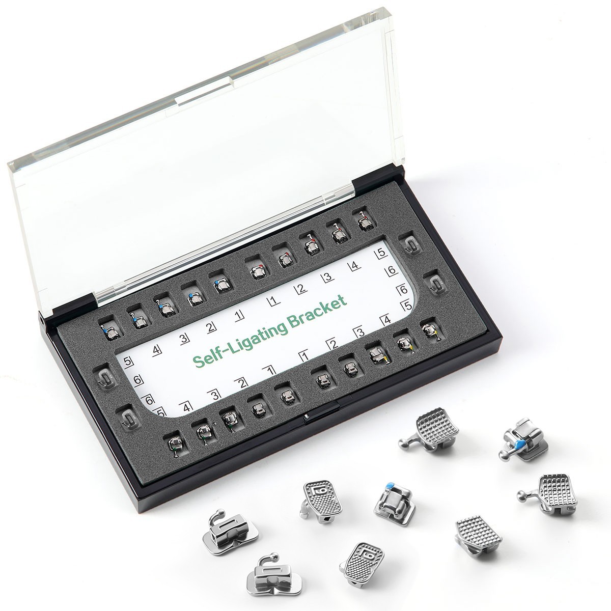 Dental Orthodontic Brackets Brces 1st buccal tube Self Ligating ROTH/MBT 0.022