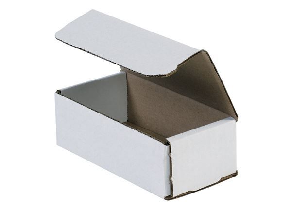 50 Pack 6x3x2 White Corrugated Shipping Mailer Packing Box Boxes 6″ x 3″ x 2″